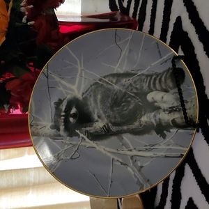 🦝Charles Fracé "Bandit" Porcelain Plate